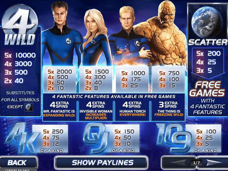 Fantastic 4 Slot 6