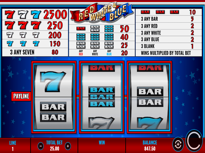 Red, White and Blue Slot 6