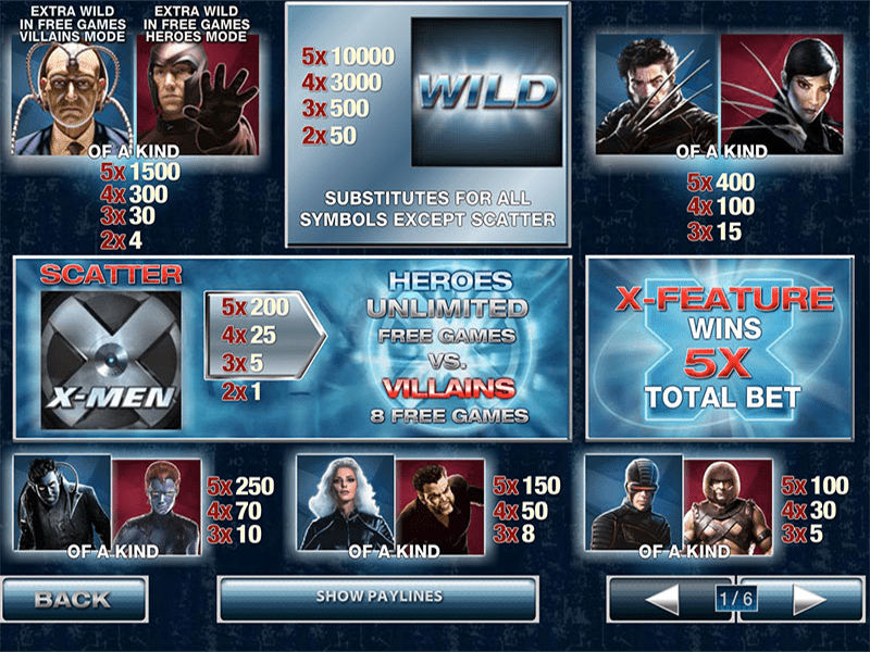 Xmen Slot 6