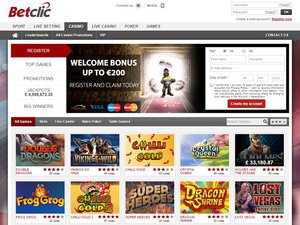 Betclic Casino website screenshot