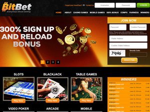 Bitbet website screenshot