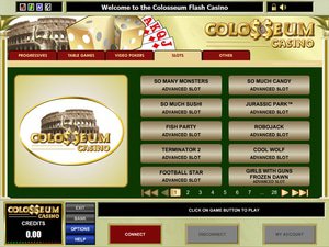 Colosseum Casino software screenshot