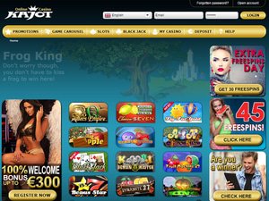 Kajot Casino website screenshot