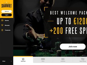 Shadowbet website screenshot