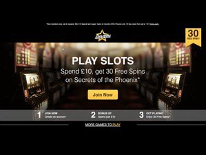 Starspins Casino website screenshot