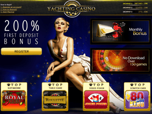 Yachting Casino website screenshot