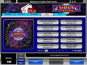 Zodiac Casino software screenshot