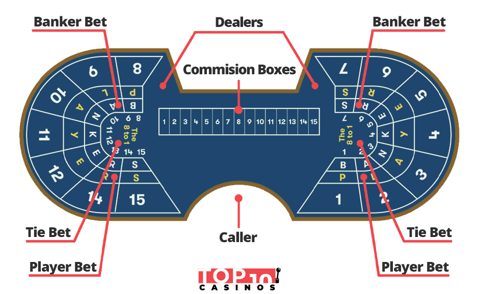 baccarat table layout explained