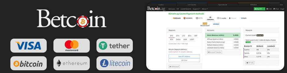 Betcoin Casino banking