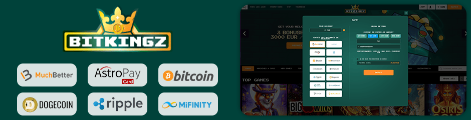 Bitkingz Casino banking