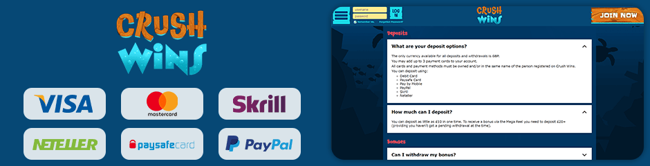 Crush Wins Casino banking