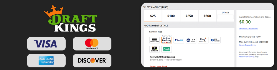 draftkings casino banking