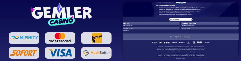 Gemler Casino banking