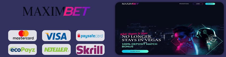 MaximBet Casino banking