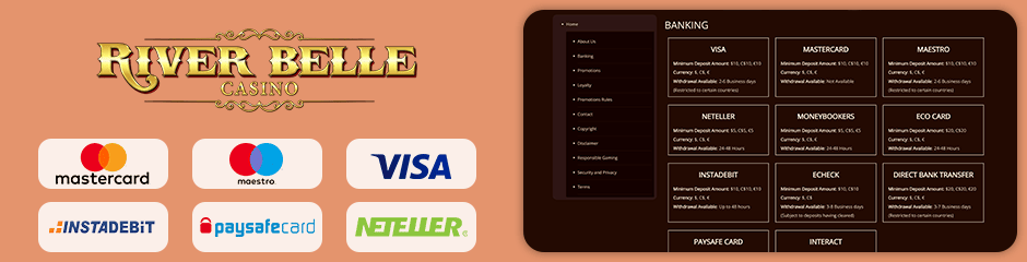 RiverBelle Casino banking