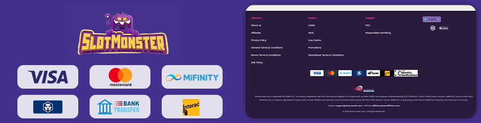 slotmonster casino banking