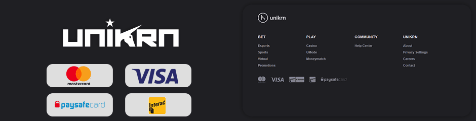unikrn casino banking