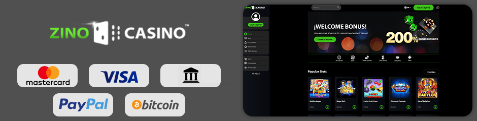 Zino Casino banking