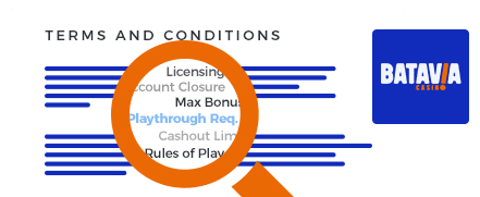 Batavia Casino Terms