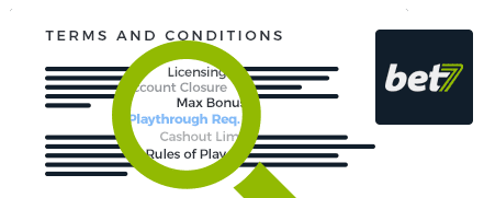 Bet7BR Casino Terms