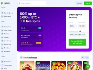 Bets.io website screenshot