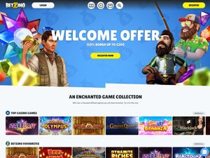 Betzino Casino website screenshot