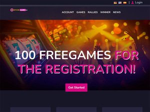 Bitcoin Games website screenshot