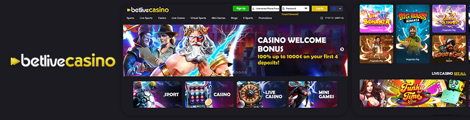 betlive casino bonus