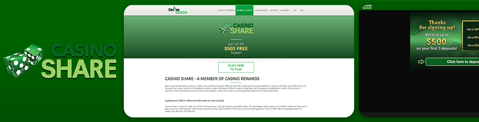 Casino Share Bonus