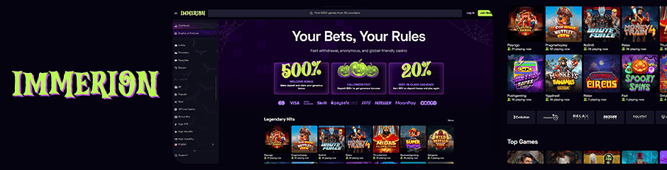 Immerion casino bonus