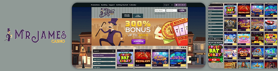 Mr James Casino Bonus