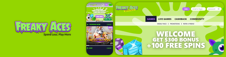 Freaky Aces Casino Bonus