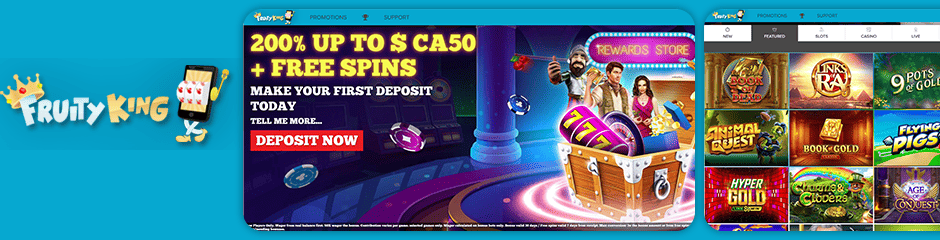 fruity king casino bonus