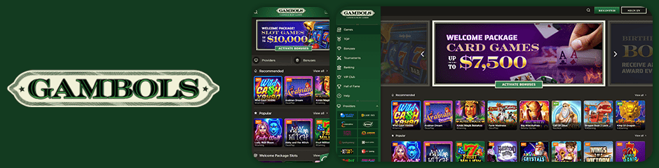 Gambols Casino Bonuses