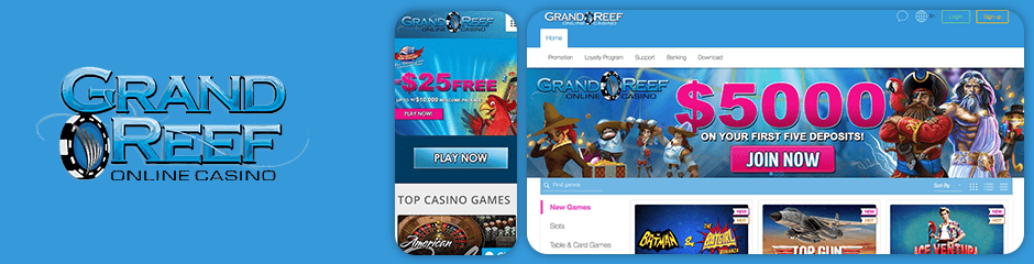 grand reef casino top 10 bonus