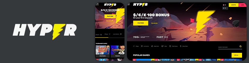 hyper casino bonus top 10