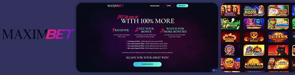 MaximBet Casino Bonuses