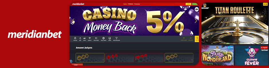 Meridian Bet Casino Bonuses