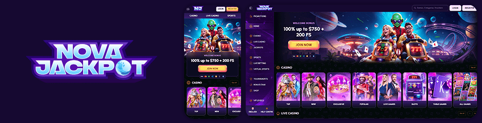 nova jackpot casino bonus