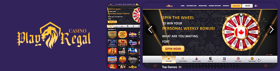 Play Regal Luck Casino Bonuses