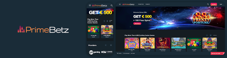 primebetz casino bonus