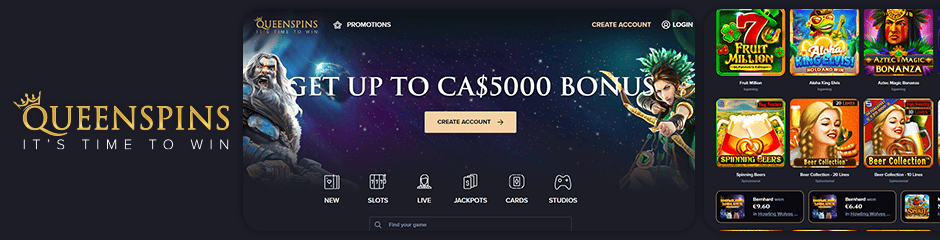 Queenspins Casino Bonus