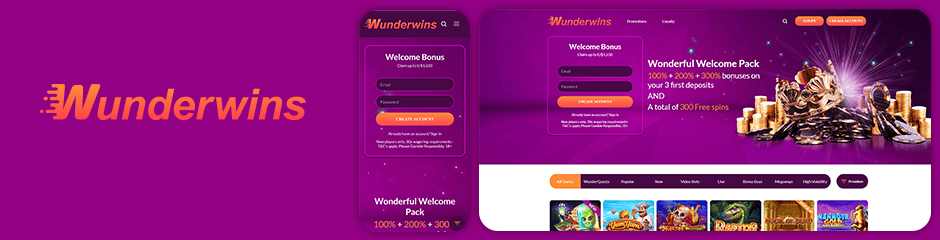 Wunderwins Casino Bonuses