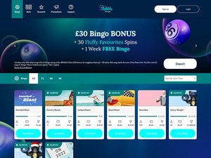 BubblyBingo website screenshot