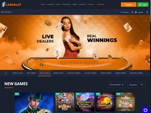 Cashalot.bet website screenshot