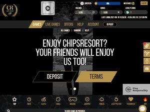 Chipsresort website screenshot