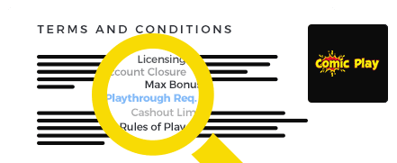 Comic Play Casino Terms