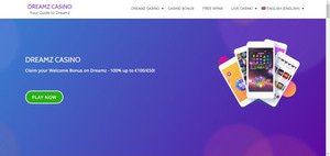 Dreamz Casino website screenshot