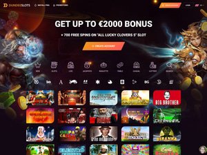 DundeeSlots Casino website screenshot