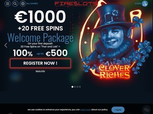 FireSlots website screenshot